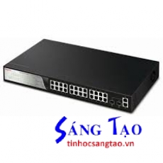  Switch DrayTek VigorSwitch P2280( 24-Port PoE L2 Managed Gigabit Switch )
