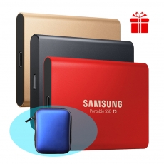 SSD Samsung 1TB - T5 Portable 2.5 USB type c 3.0 /3.1(Mu-PA1T0B/WW) (3 màu B/G/R-đen/vàng/đỏ)