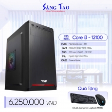 PC VĂN PHÒNG ( (I3-12100/ 8GB/ 256GBSSD / 350W / KB+M) -I312H68256350