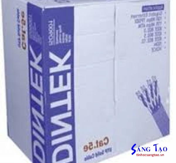 Cáp mạng  DINTEK 1101-03004-CAT.5E UTP, 4 pair, 24AWG, 100m/box, Longest working distance: 100m