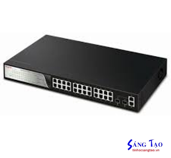 Switch DrayTek VigorSwitch P2280( 24-Port PoE L2 Managed Gigabit Switch )