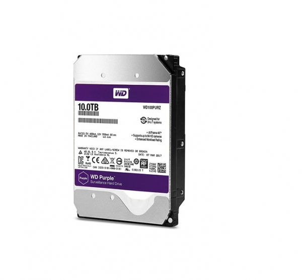 Ổ Cứng HDD Western 10TB WD100PURZ (TÍM) cho camera giám sát