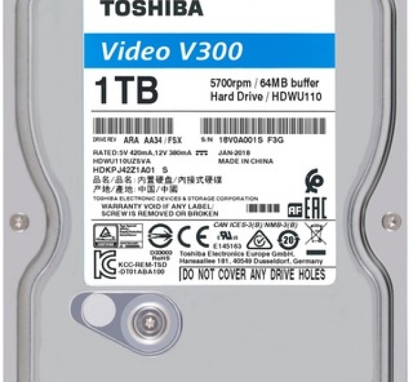 HDD Camera Toshiba V300 Video Stream 1TB (HDWU110UZSVA)