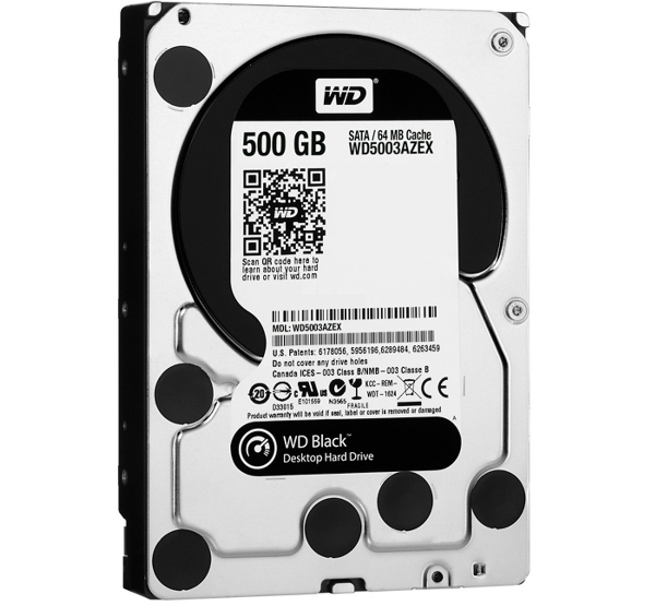 Ổ Cứng HDD WESTERN 500GB WD5003AZEX  BLACK (7200rpm)