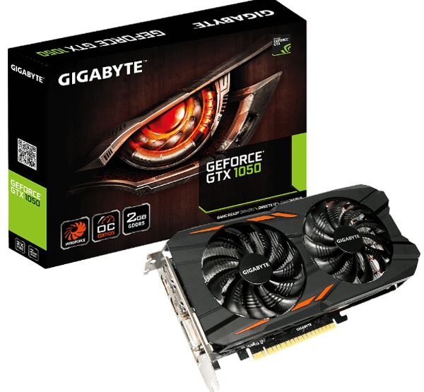 Card màn hình gigabyte GTX1050 N1050OC-2GD