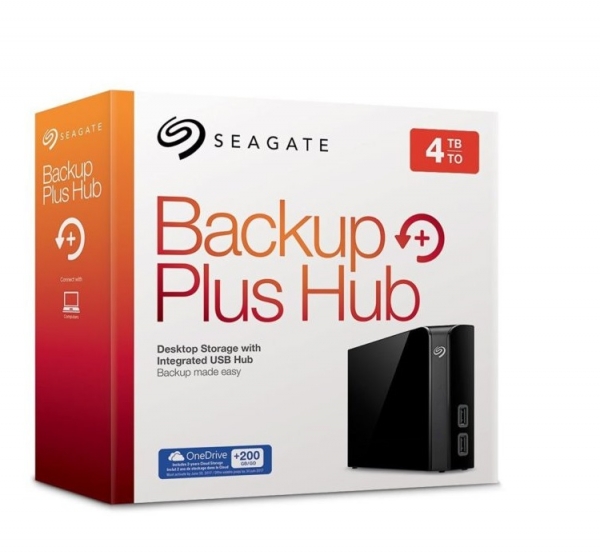 Ổ cứng gắn ngoài  HDD Seagate Backup Plus Hub 4TB 3.5 USB 3.0 -STEL4000300